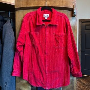 Red Long-Sleeve Vintage Shirt by Capistrano